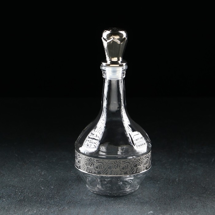 Набор питьевой Jungle, 7 предметов: графин 500 мл, стопка 6×50 мл, с гравировкой и напылением, цвет напыления серебряный Набор питьевой Jungle, 7 предметов: графин 500 мл, стопка 6×50 мл, с гравировкой и напылением, цвет напыления серебряный