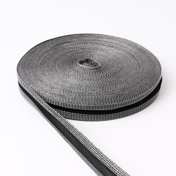 Лента для подгибания швов, термоклеевая, 2,5 см, 50 м, цвет чёрный Лента для подгибания швов, термоклеевая, 2,5 см, 50 м, цвет чёрный