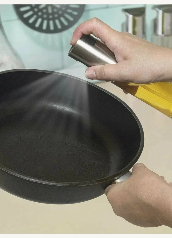 Стеклянный распылитель для масла и уксуса с дозатором / объем 100 мл Стеклянный распылитель для масла и уксуса с дозатором / объем 100 мл