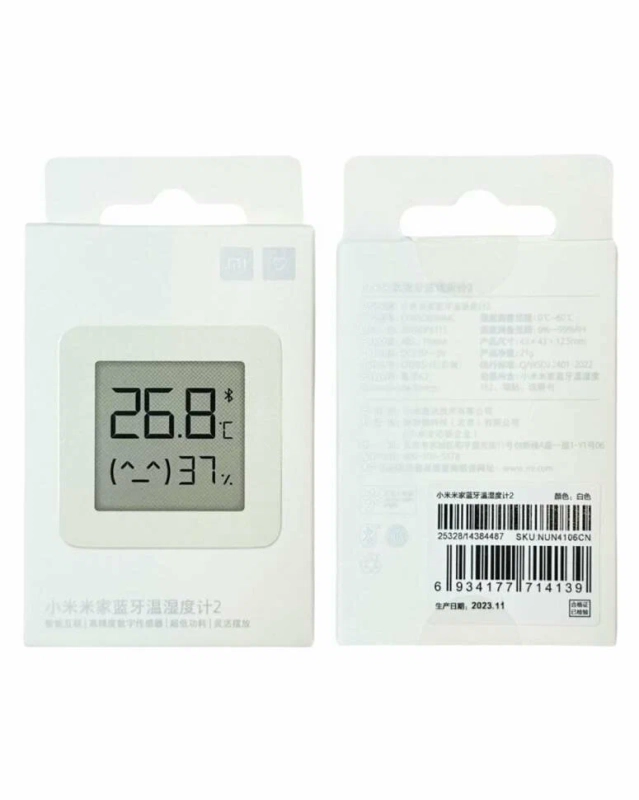 Датчик температуры и влажности, метеостанция Mijia Temperature and Humidity Sensor 2, белый Датчик температуры и влажности, метеостанция Mijia Temperature and Humidity Sensor 2, белый