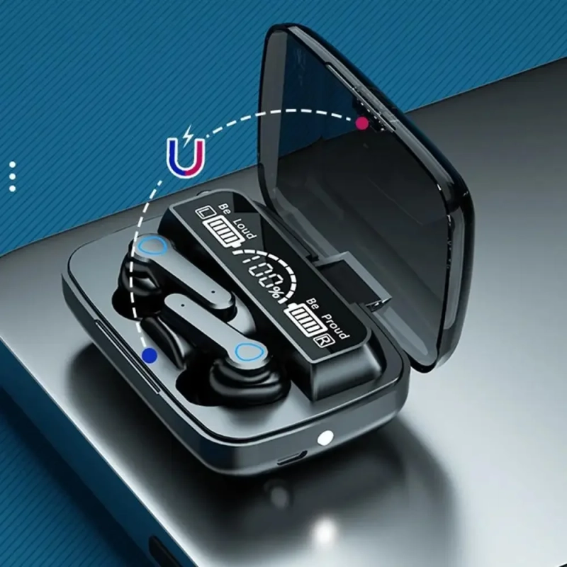 Наушники беспроводные M19 (с фонариком) Наушники беспроводные M19 (с фонариком)