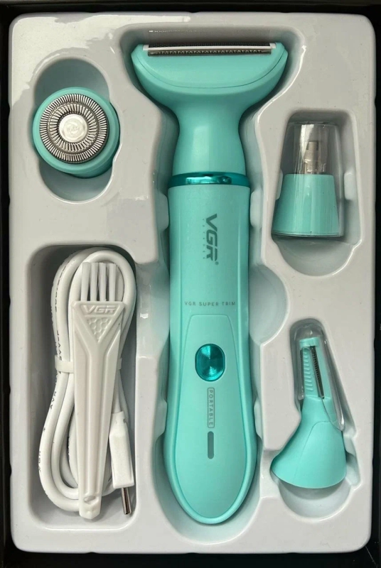 Эпилятор Набор 4в1 VGR V-761 Зеленый Эпилятор Набор 4в1 VGR V-761 Зеленый